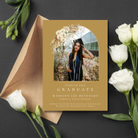 Graduación fotográfica de Boho Floral High School