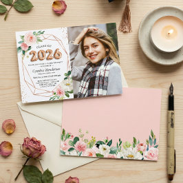 Invitación Graduación fotográfica de la clase de las letras d