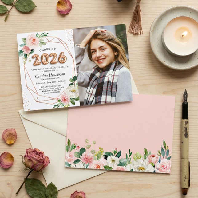 Invitación Graduación fotográfica de la clase de las letras d (Subido por el creador)