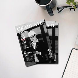 Invitación Graduación fotográfica de revista de ingeniero bla