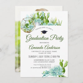 Invitación Graduación FOTOGRÁFICA por Cactus Eucalyptus