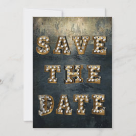 Invitación Graduación Guarda Las Luces Del Teatro Marquee De 