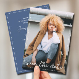 Invitación Graduación Guardar la foto de fecha