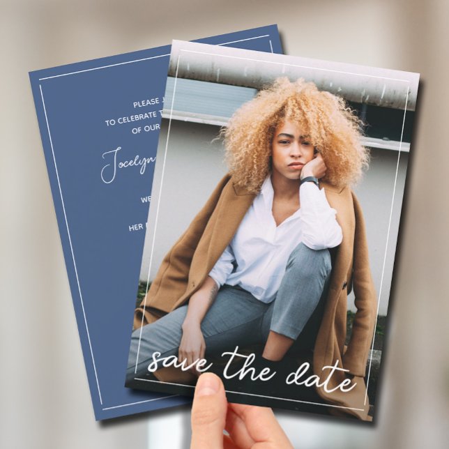 Invitación Graduación Guardar la foto de fecha (Subido por el creador)