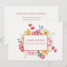 Graduación Hija Tea Peonies Rosa