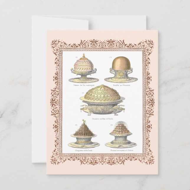 Invitación Graduación I de la escuela culinaria de pasteles d (Anverso)