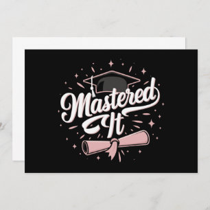 Invitación Graduación MBA de licenciado en licenciatura en te