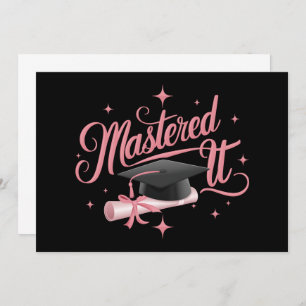 Invitación Graduación MBA de licenciado en licenciatura en te