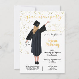 Invitación Graduación médica de enfermero de retrato personal