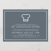 Graduación mínima del chef|Invitación a la jubilac