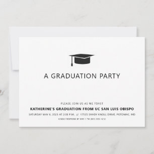 Invitación Graduación minimalista