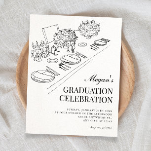 Invitación Graduación minimalista