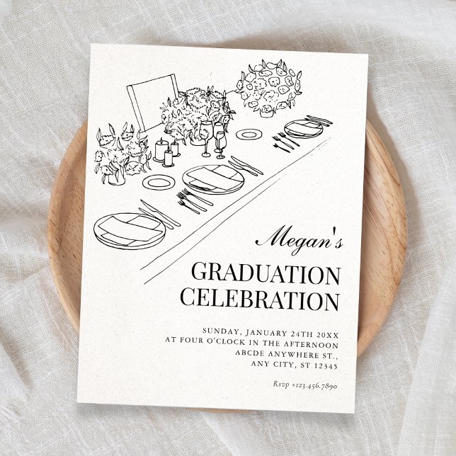 Invitación Graduación minimalista (Subido por el creador)