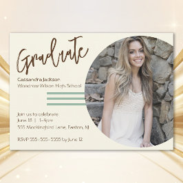 Invitación Graduación Minimalista Boho