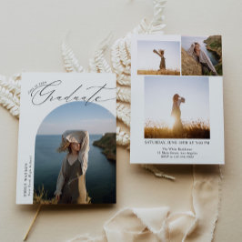 Invitación Graduación minimalista de fotografía de arte clási