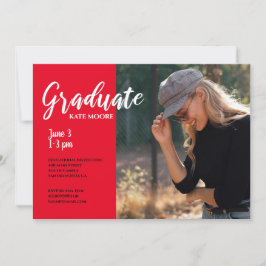 Invitación Graduación moderna de fotografía