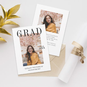 Invitación Graduación moderna de fotografía
