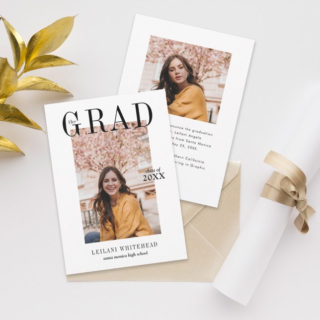 Invitación Graduación moderna de fotografía (Subido por el creador)