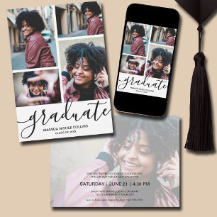 Invitación Graduación moderna de fotografía