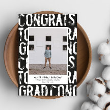 Graduación moderna de fotos en negro y blanco