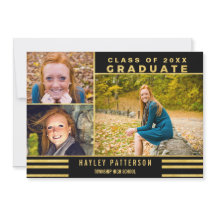 Graduación moderna de la foto de las rayas negras