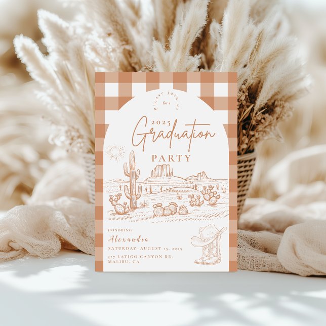Invitación Graduación moderna de vaca (Subido por el creador)
