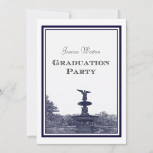 Invitación Graduación NYC Central Park Bethesda Ft DIY #2