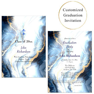 Invitación Graduación Ortodoxa Cristiana 2026 Aguas de Vida