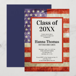 Invitación Graduación patriótica de la bandera de los Estados