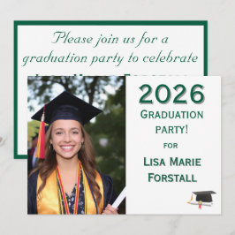 Invitación Graduación personalizable