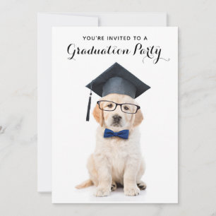 Invitación Graduación personalizada de graduado de perros con