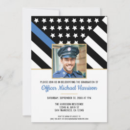 Invitación Graduación policial, foto de aplicación de la ley 