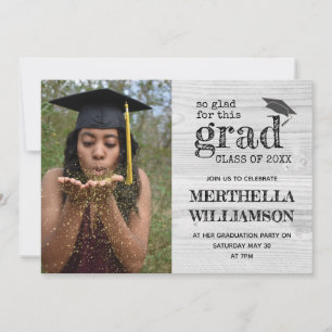 Invitación Graduación Rustica de Fotografía