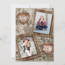 Invitación Graduación Rustica Superior de Fotografía