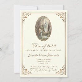 Invitación Graduación San Bernadette y Dama de Lourdes