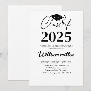 Invitación Graduación secundaria de 2025,Grado mínimo