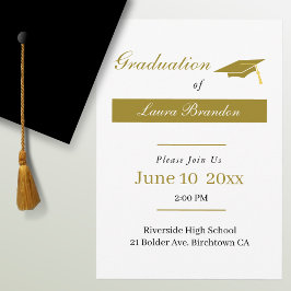 Invitación Graduación simple