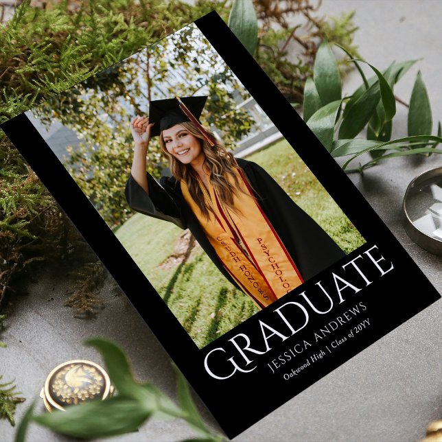 Invitación Graduación simple Fiesta moderno de diseño (Subido por el creador)