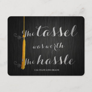 Invitación Graduación universitaria de la clase elegante y di