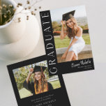 Invitación Graduación vertical de fotos moderna<br><div class="desc">Esta elegante y moderna invitación para graduarse con fotos cuenta con una foto vertical y un titular con el nombre de la escritura de personalizable y el texto en la parte delantera. La parte trasera tiene una invitación con detalles del fiesta. Una gran manera de mostrar a tu graduado. Pulse...</div>