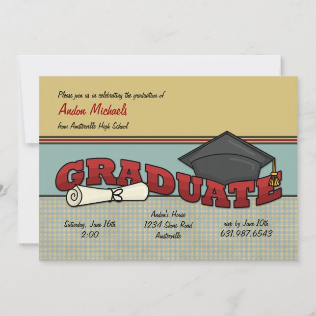 Invitación graduada (Anverso)
