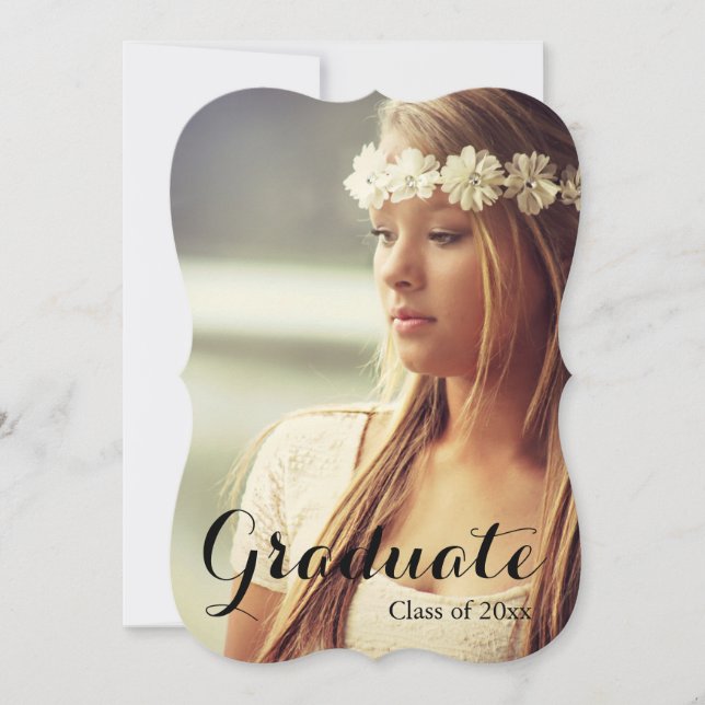 Invitación graduada de la fiesta de graduación (Anverso)