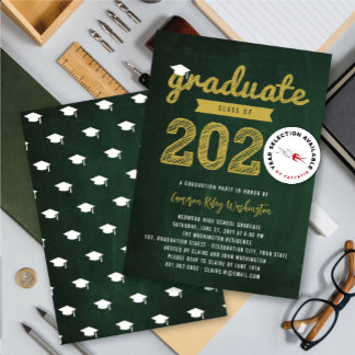 Invitación Graduado 2026 Boceto Retro Pizarra Fiesta de Gradu