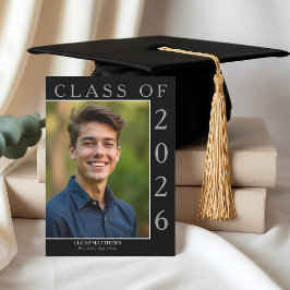 Invitación Graduado Clásico de la Clase de 2026 Foto Personal
