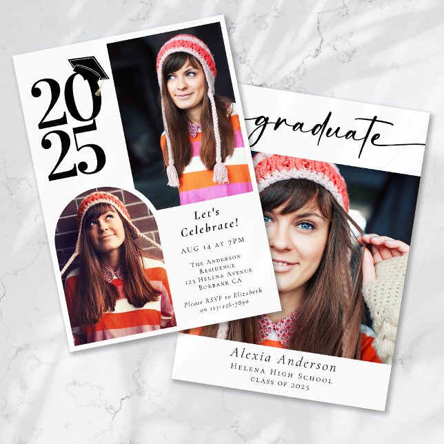 Invitación Graduado de Arco de Fotografía Múltiple (Subido por el creador)