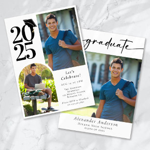 Invitación Graduado de Arco de Fotografía Múltiple