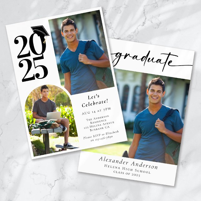 Invitación Graduado de Arco de Fotografía Múltiple (Subido por el creador)