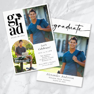 Invitación Graduado de Arco de Fotografía Múltiple