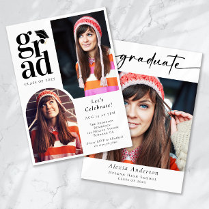 Invitación Graduado de Arco de Fotografía Múltiple