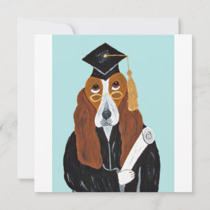 Invitación Graduado de Basset Hound